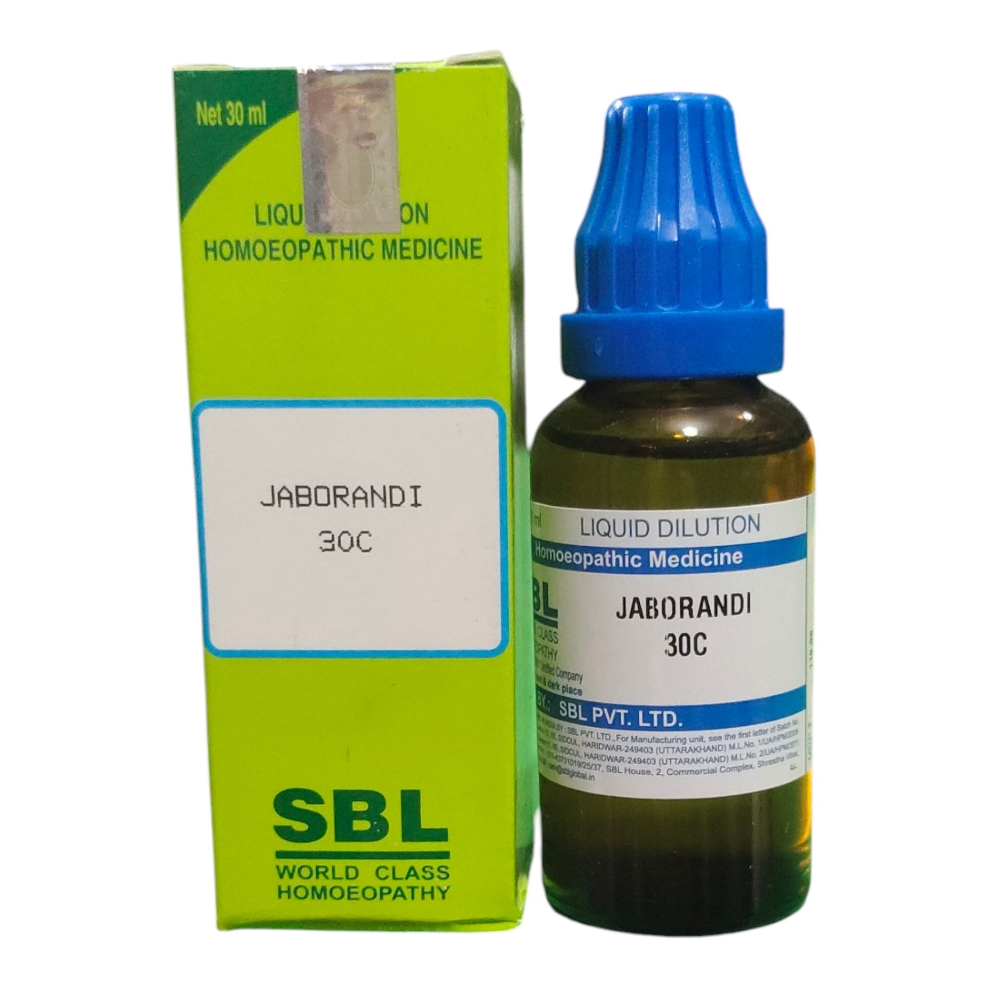 SBL JABORANDI 30C HOMEOPATHIC MEDICINE 30ML - Liquid - Bhanu Pratap