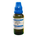 Bottle of Justicia Adhatoda 30C liquid dilution on a white background
