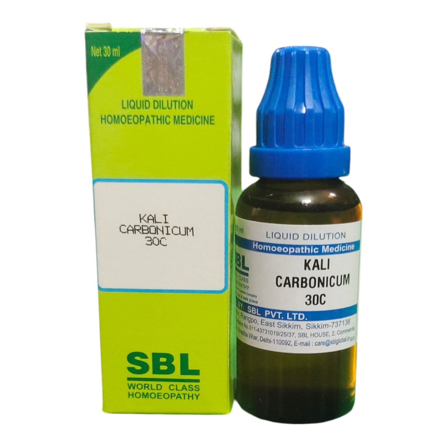 SBL KALI CARBONICUM 30C HOMEOPATHIC MEDICINE 30ML - Liquid - Bhanu Pratap