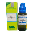 SBL Kali Phosphoricum 30C homeopathic medicine bottle and packaging on a white background