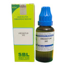 Homeopathic medicine bottle and packaging with SBL branding on a white background