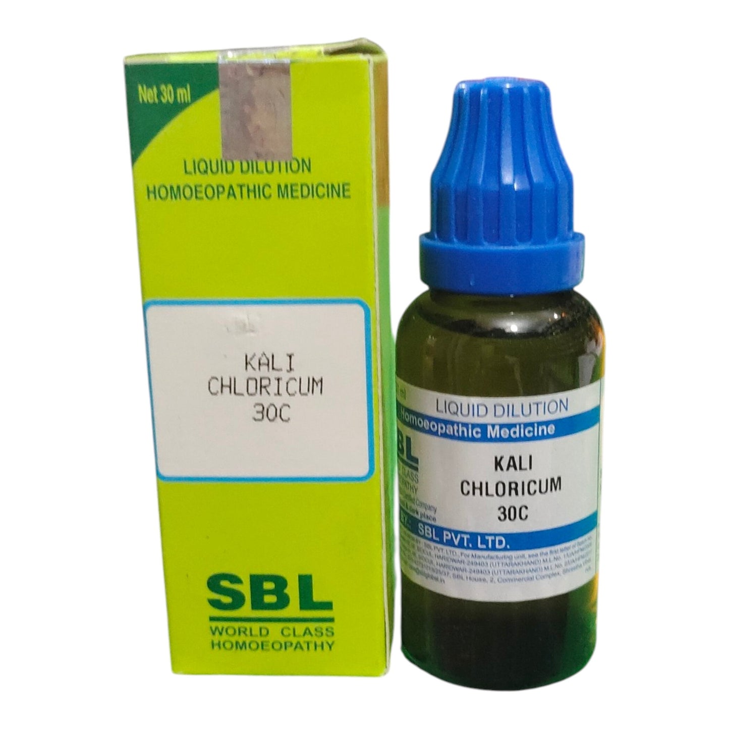 SBL KALI CHLORICUM 30C HOMEOPATHIC MEDICINE 30ML - Liquid - Bhanu Pratap