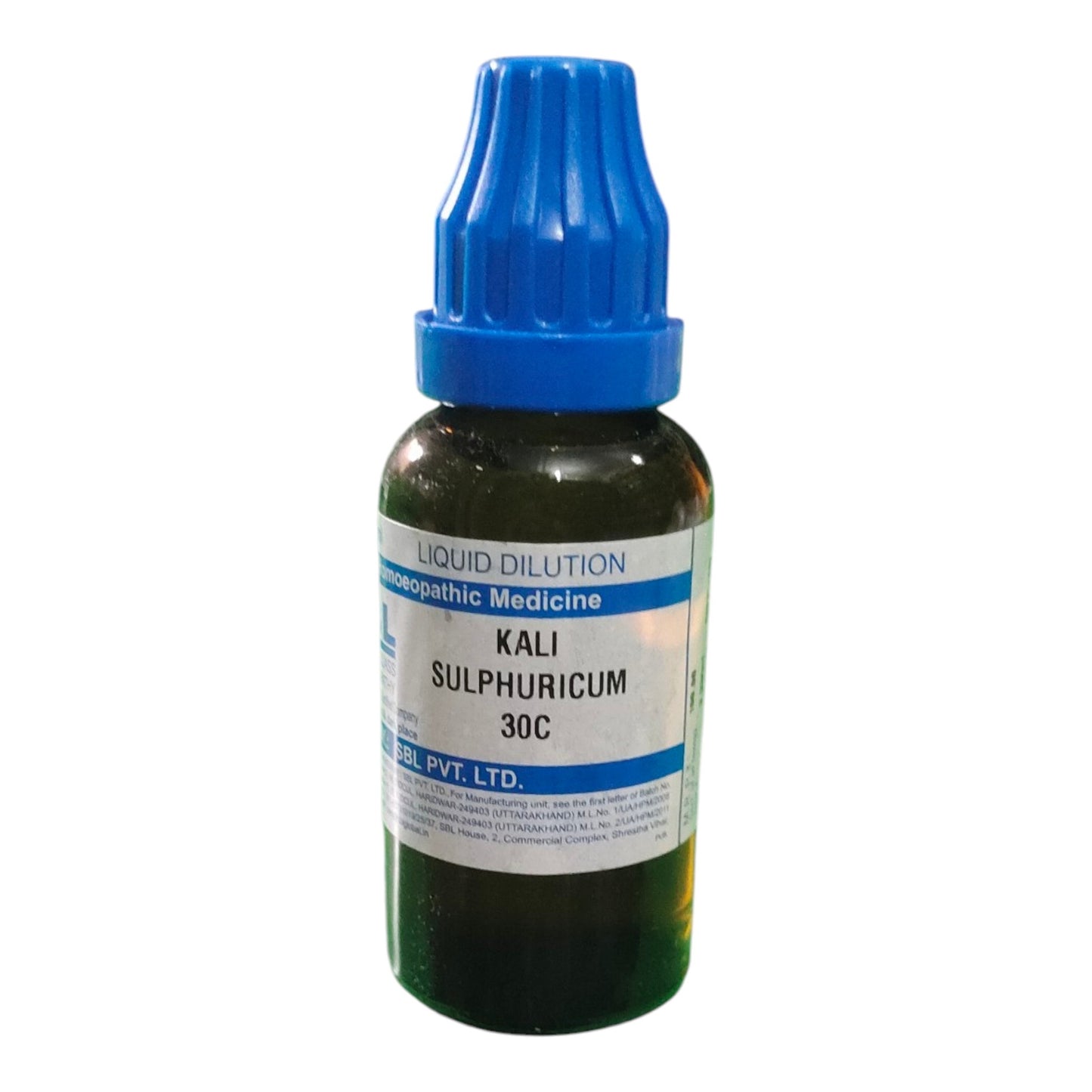 SBL KALI SULPHURICUM 30C HOMEOPATHIC MEDICINE 30ML - Liquid - Bhanu Pratap