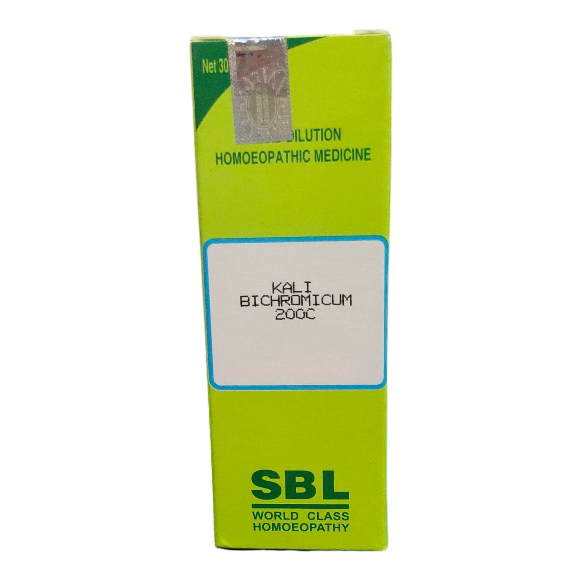 SBL KALI BICHROMICUM 200C HOMEOPATHIC MEDICINE 30ML - Liquid - Bhanu Pratap