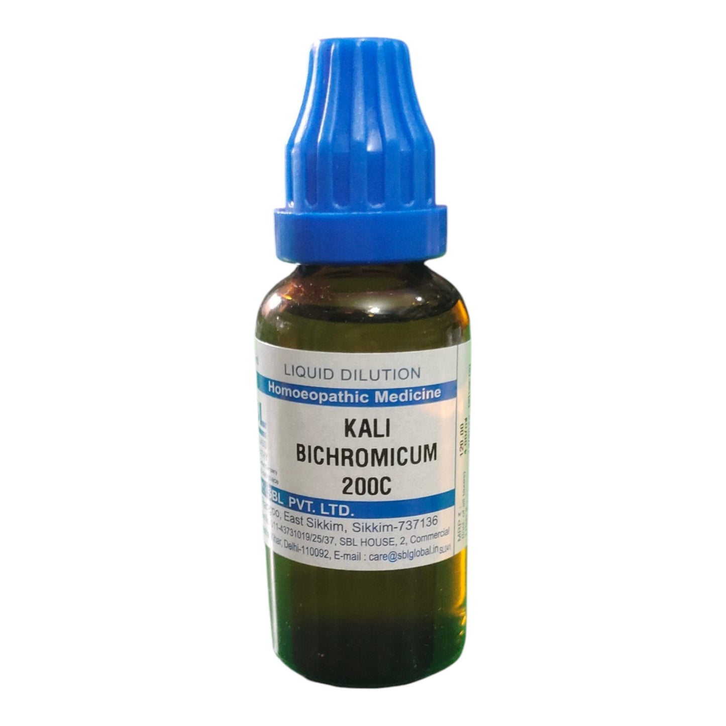 SBL KALI BICHROMICUM 200C HOMEOPATHIC MEDICINE 30ML - Liquid - Bhanu Pratap