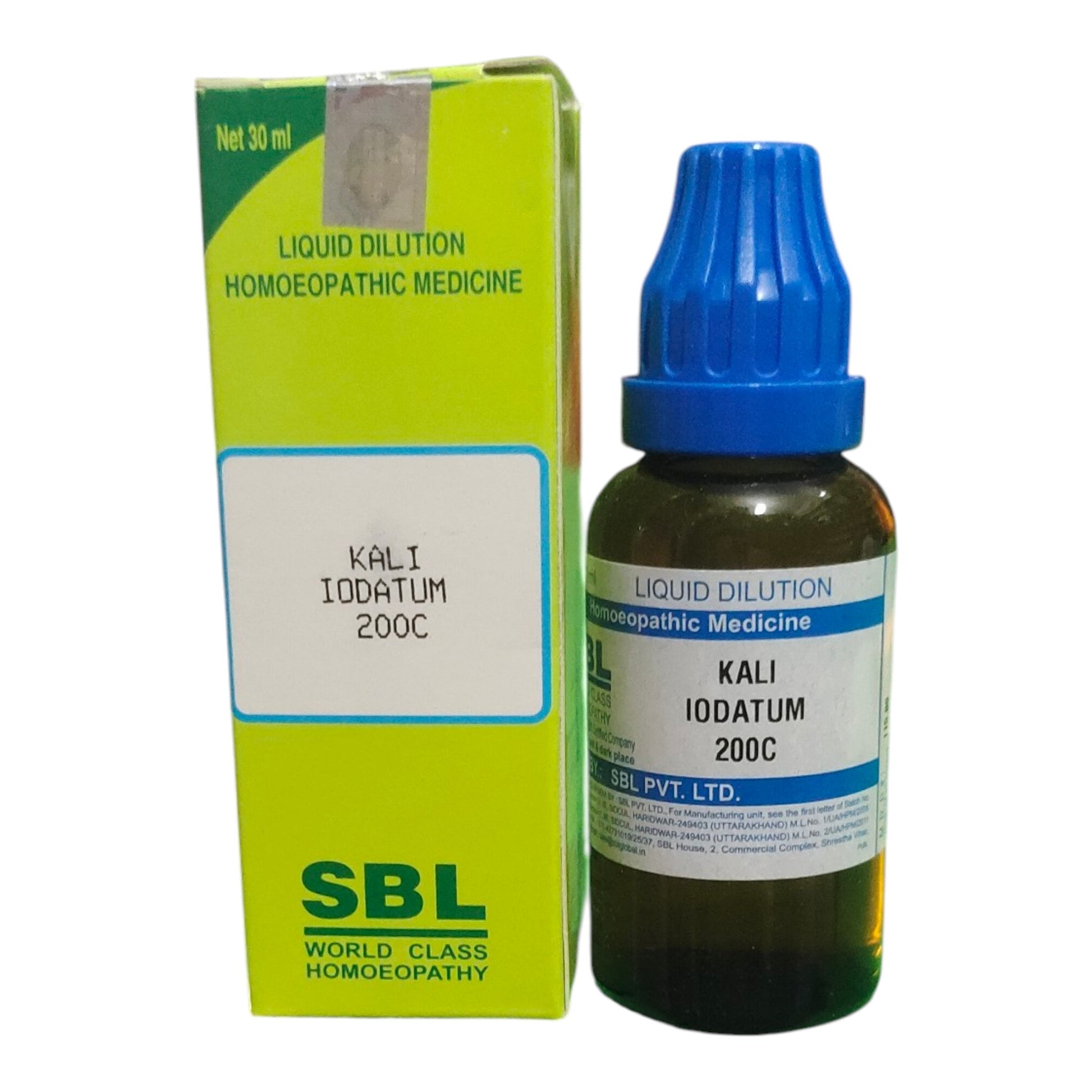 SBL KALI IODATUM 200C HOMEOPATHIC HOMEOPATHIC MEDICINE 30ML - Liquid - Bhanu Pratap