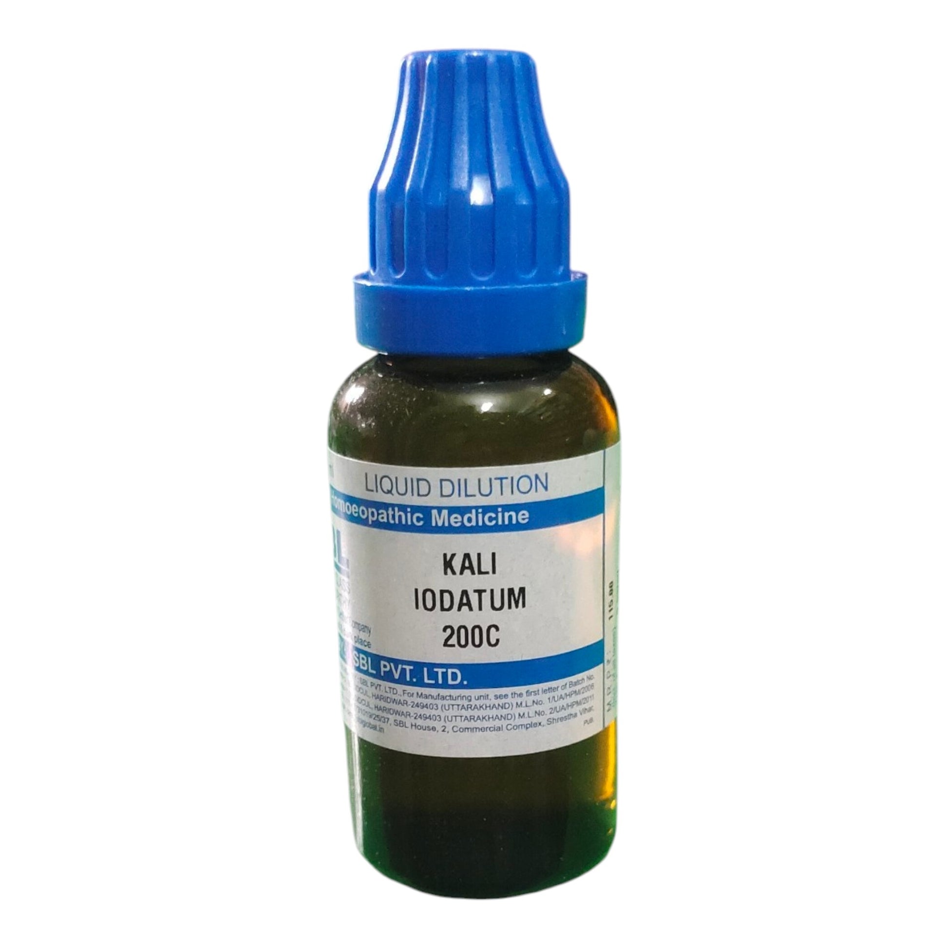 SBL KALI IODATUM 200C HOMEOPATHIC HOMEOPATHIC MEDICINE 30ML - Liquid - Bhanu Pratap