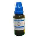 Bottle of Kali Iodatum 200C liquid dilution on a white background
