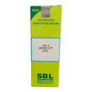 SBL homoeopathic medicine box with green and white design on a white background