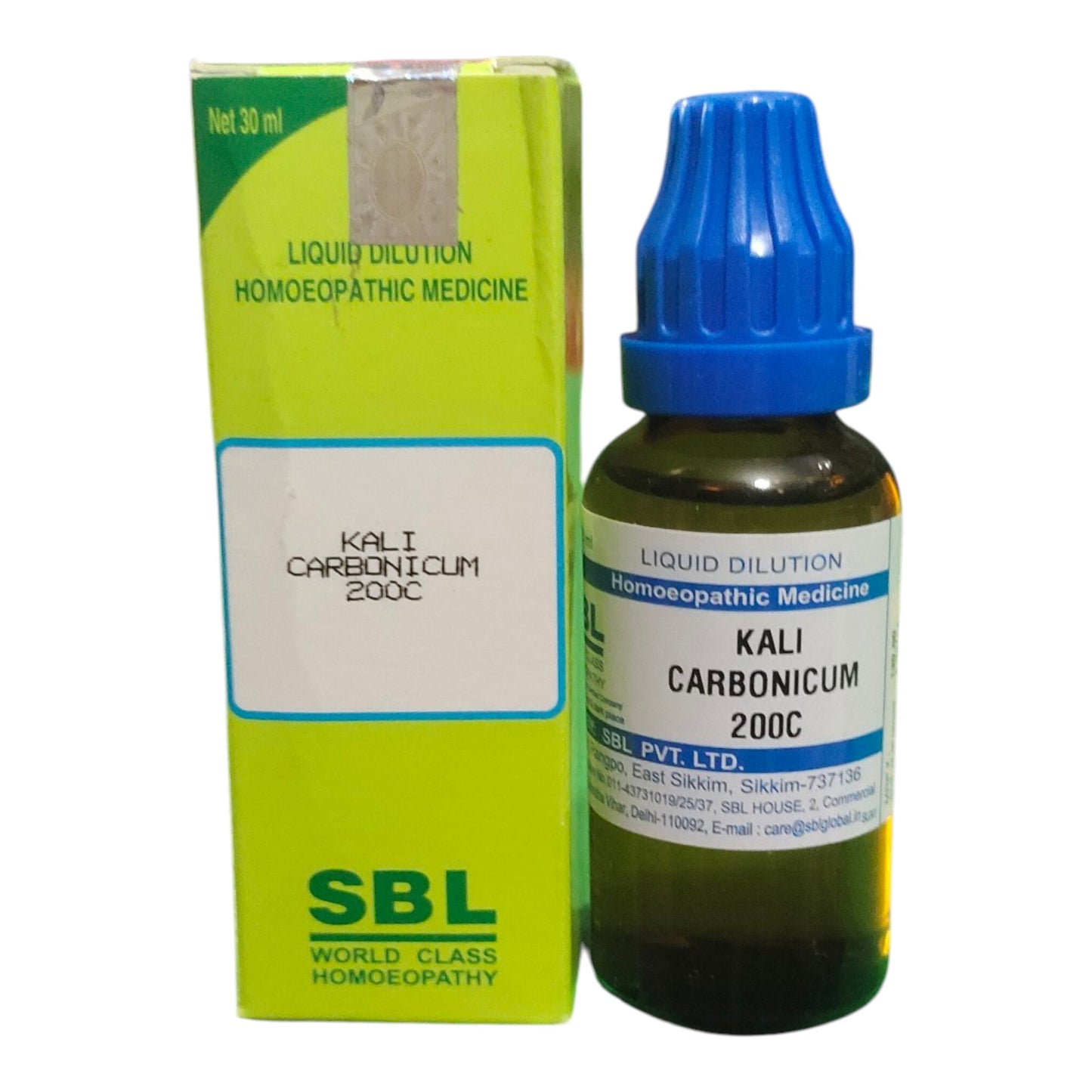 SBL KALI CARBONICUM 200C HOMEOPATHIC MEDICINE 30ML - Liquid - Bhanu Pratap