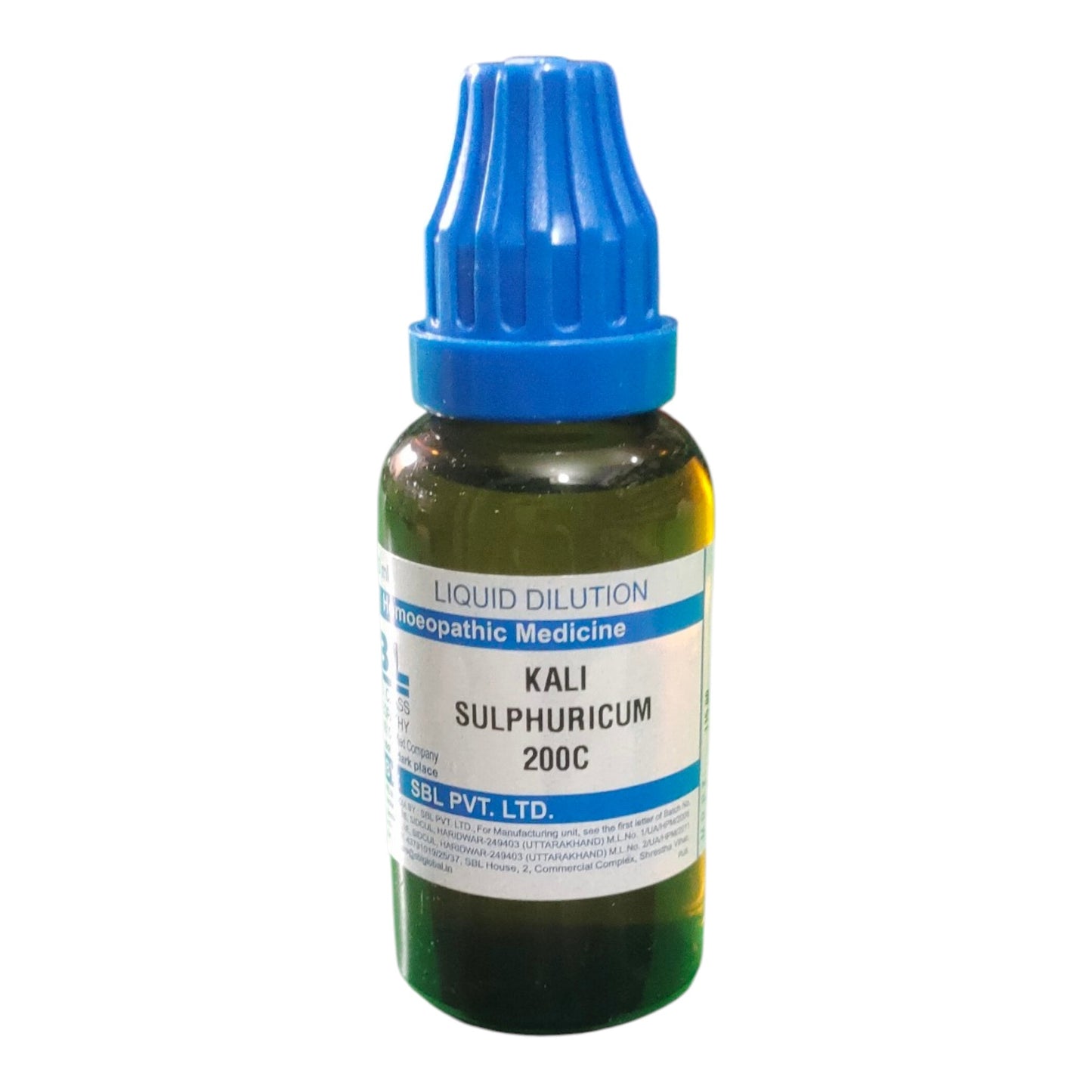 SBL KALI SULPHURICUM 200C HOMEOPATHIC MEDICINE 30ML - Liquid type - Bhanu Pratap