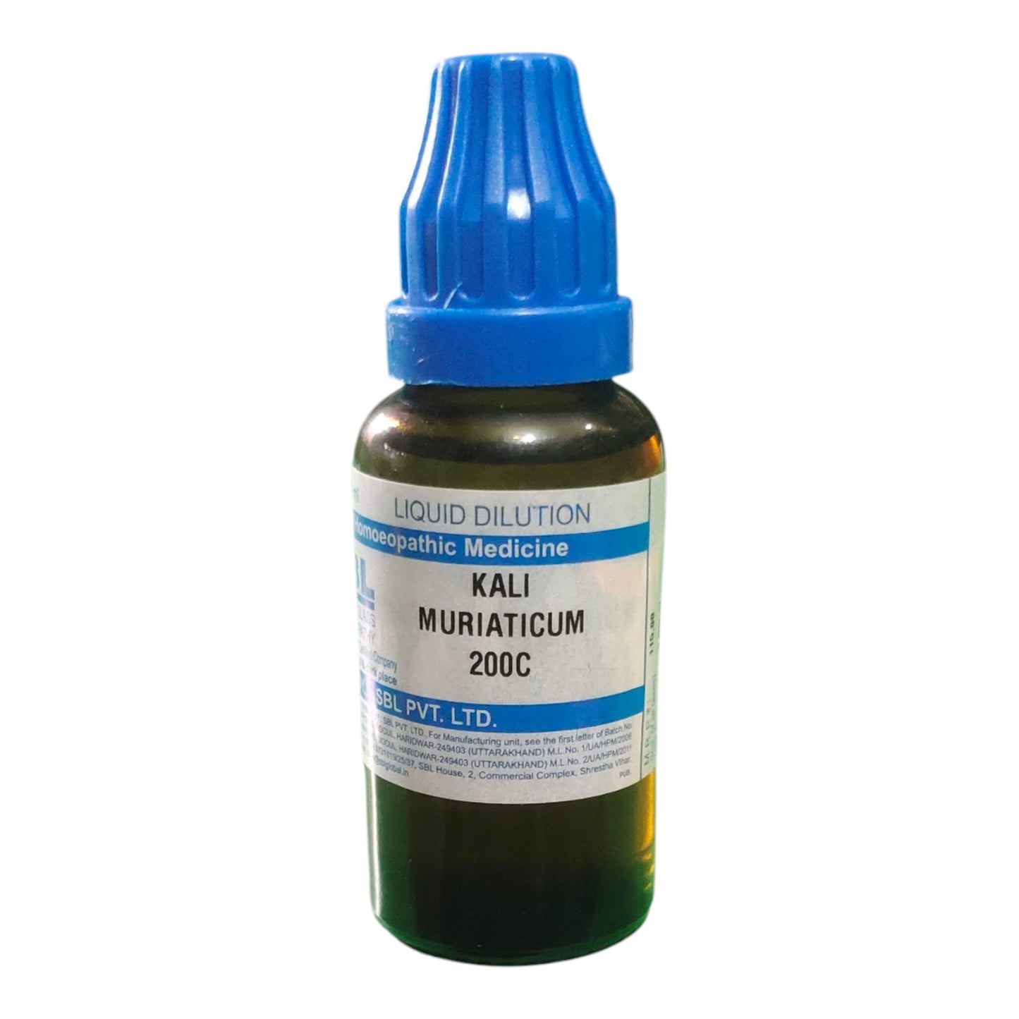 SBL KALI MURIATICUM 200C HOMEOPATHIC MEDICINE 30ML - Liquid - Bhanu Pratap