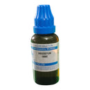 Bottle of KREOSOTUM 1000C liquid dilution with blue cap on a white background