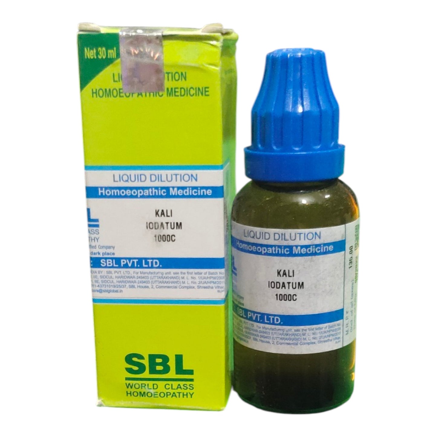SBL KALI IODATUM 1000C HOMEOPATHIC MEDICINE 30ML. - Liquid - Bhanu Pratap