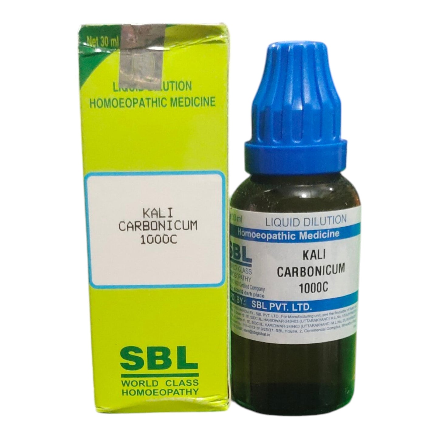 SBL KALI CARBONICUM 1000C HOMEOPATHIC MEDICINE 30ML - Liquid - Bhanu Pratap