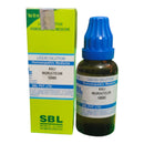 SBL Kali Muriaticum 1000C homoeopathic medicine bottle and packaging on a white background