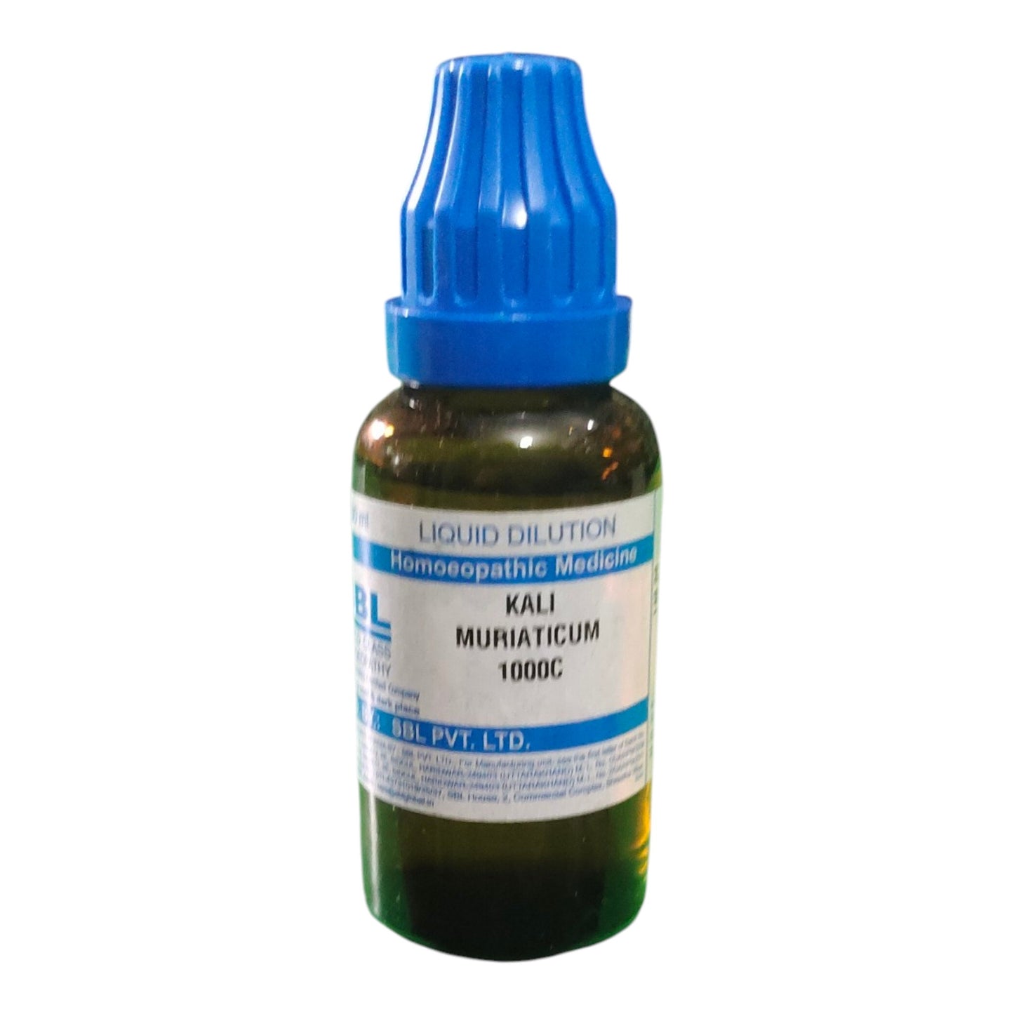SBL KALI MURIATICUM 1000C HOMEOPATHIC MEDICINE 30ML - Liquid - Bhanu Pratap