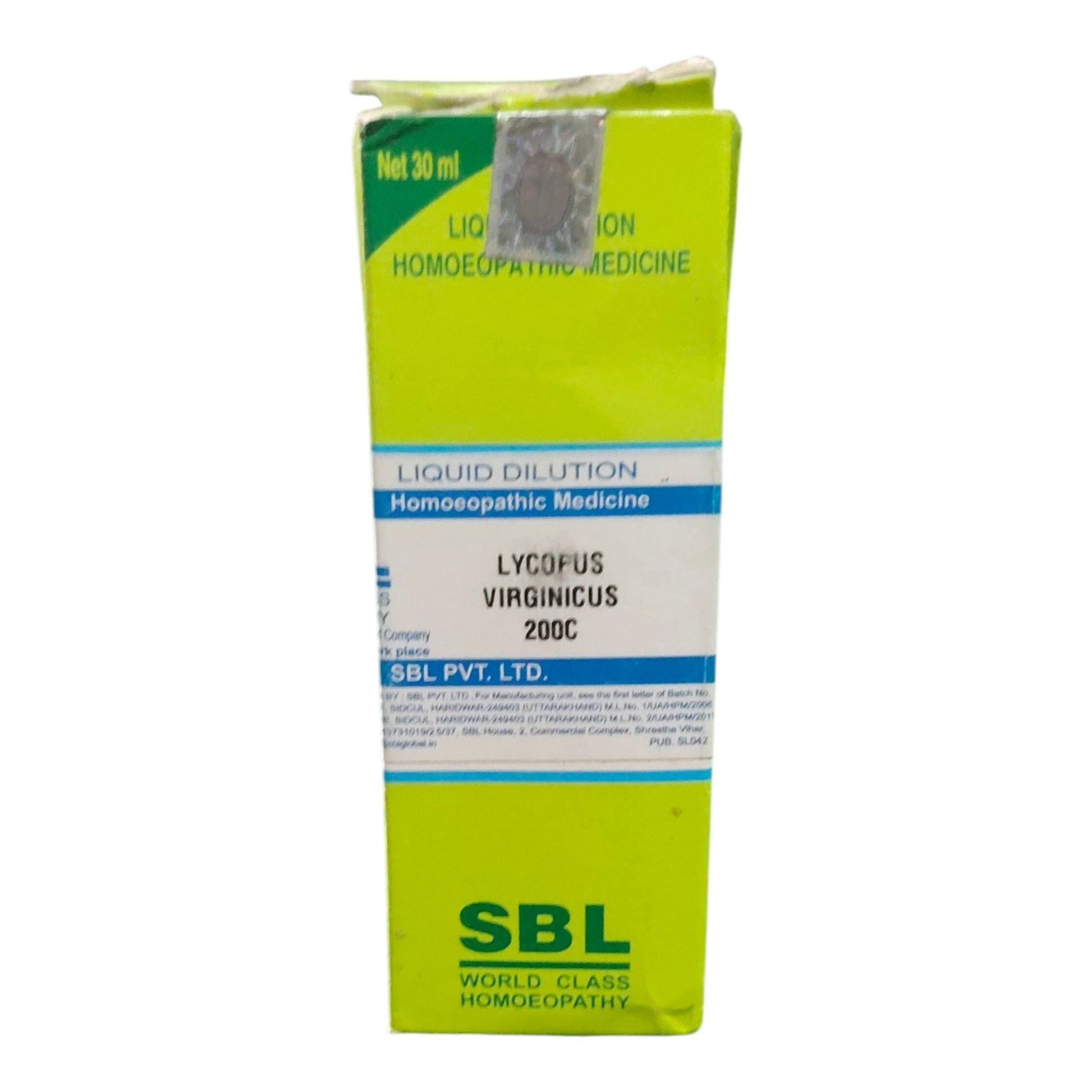 SBL Lycopus Virginicus 200C Homeopathic Medicine 30ml - Liquid - Bhanu Pratap