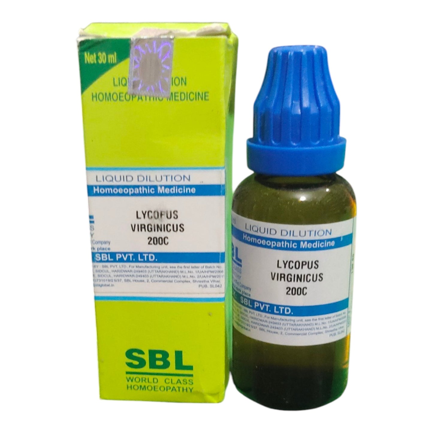 SBL Lycopus Virginicus 200C Homeopathic Medicine 30ml - Liquid - Bhanu Pratap