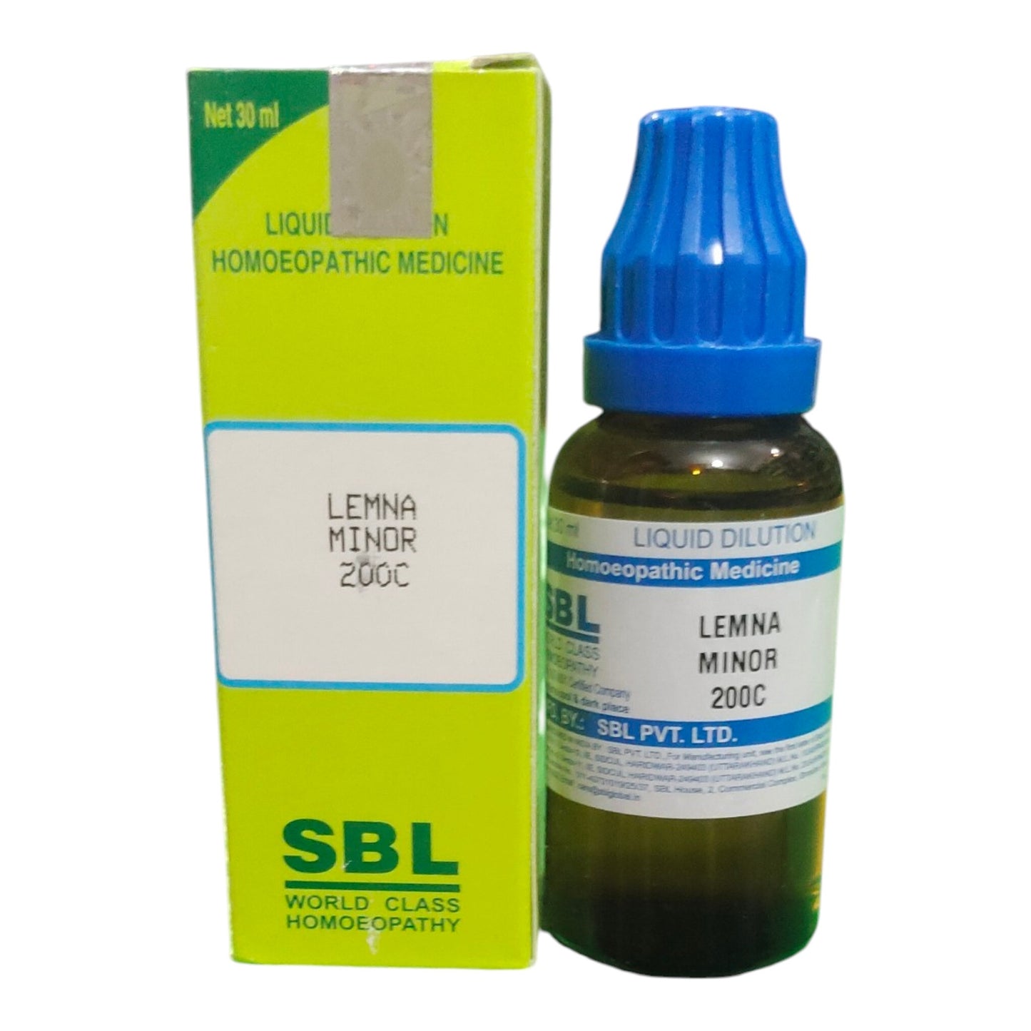 SBL LEMNA MINOR 200C HOMEOPATHIC MEDICINE 30ML - Liquid - Bhanu Pratap