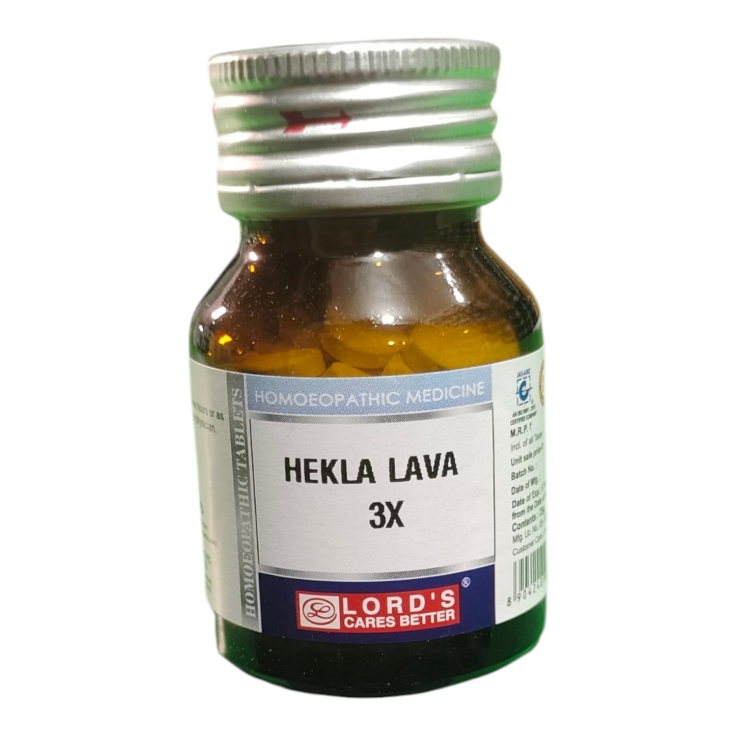 LORD'S HEKLA LAVA 3X TAB HOMEOPATHIC MEDICINE - TABLETS - Bhanu Pratap