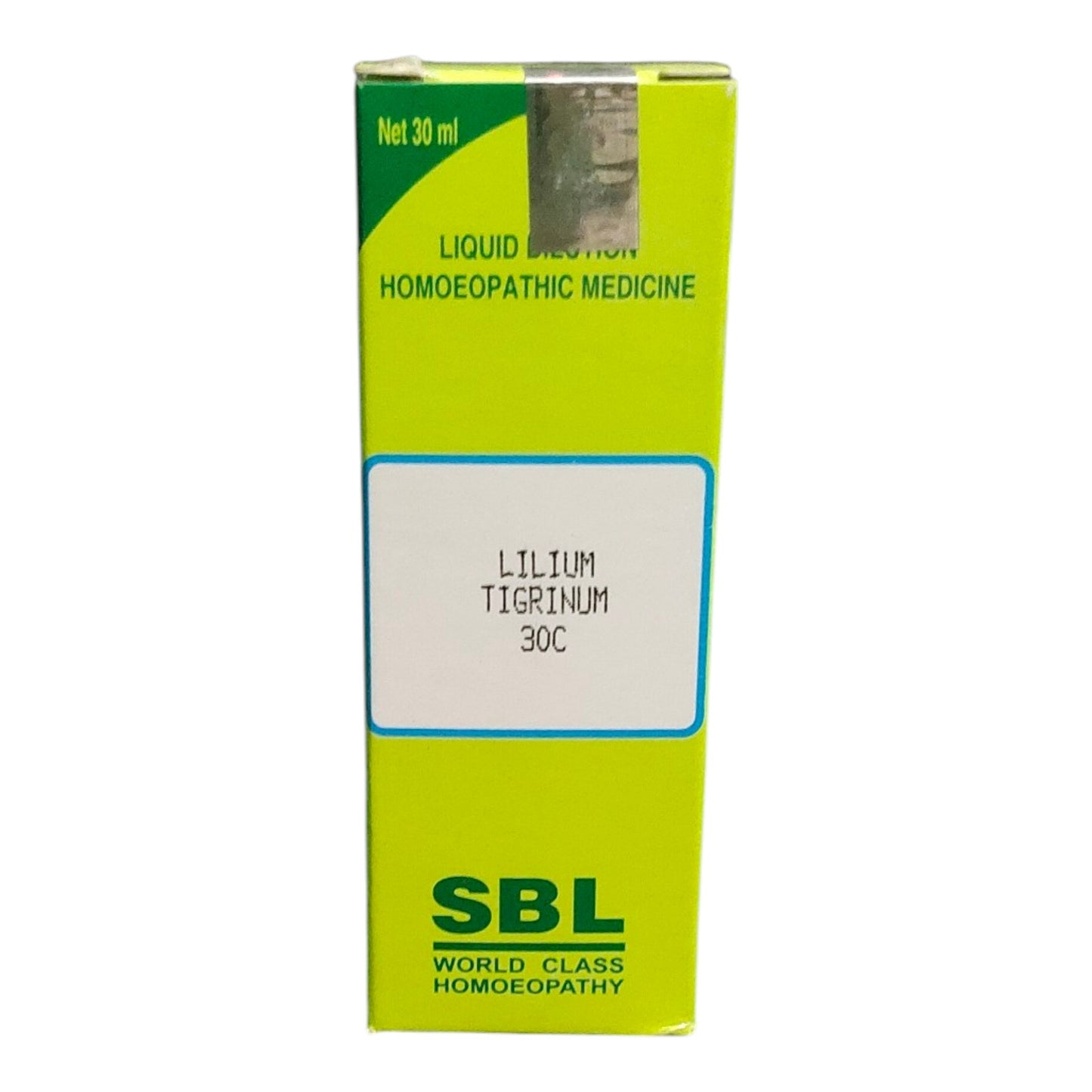 "SBL Lilium Tigrinum 30C 30ml – Homeopathic medicine for uterine prolapse, pelvic pain, and hormonal imbalance"
