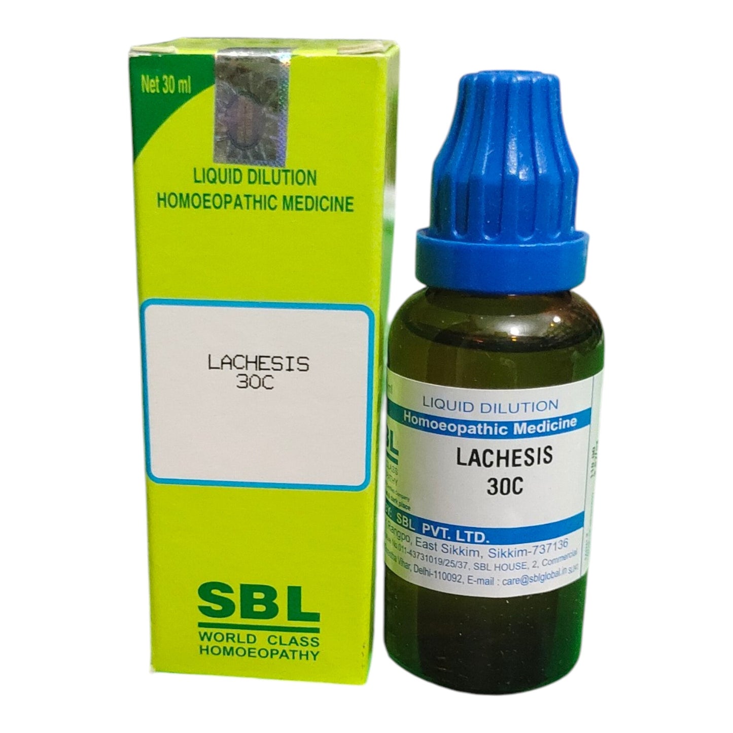 SBL Lachesis 30C 30ml homeopathic medicine for sore throat, hormonal imbalance and circulation support