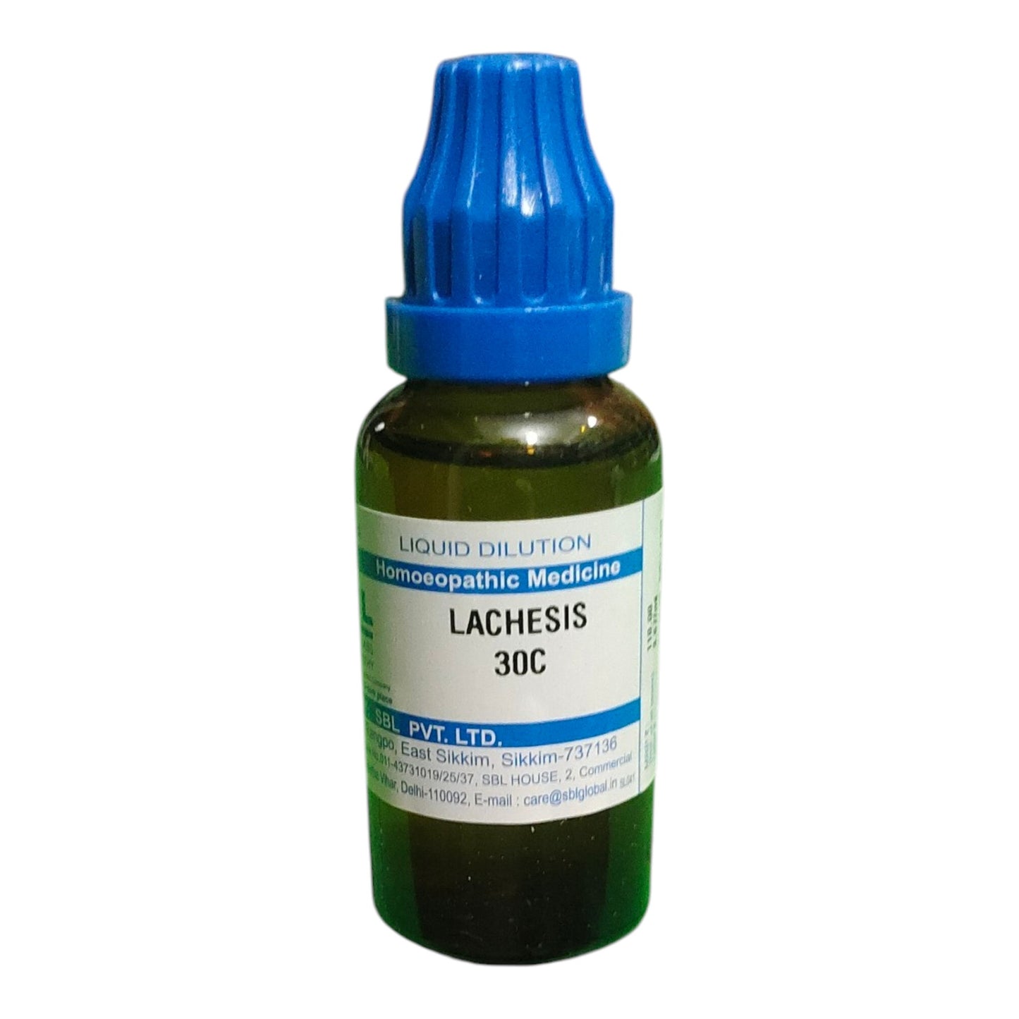 SBL Lachesis 30C 30ml homeopathic medicine for sore throat, hormonal imbalance and circulation support