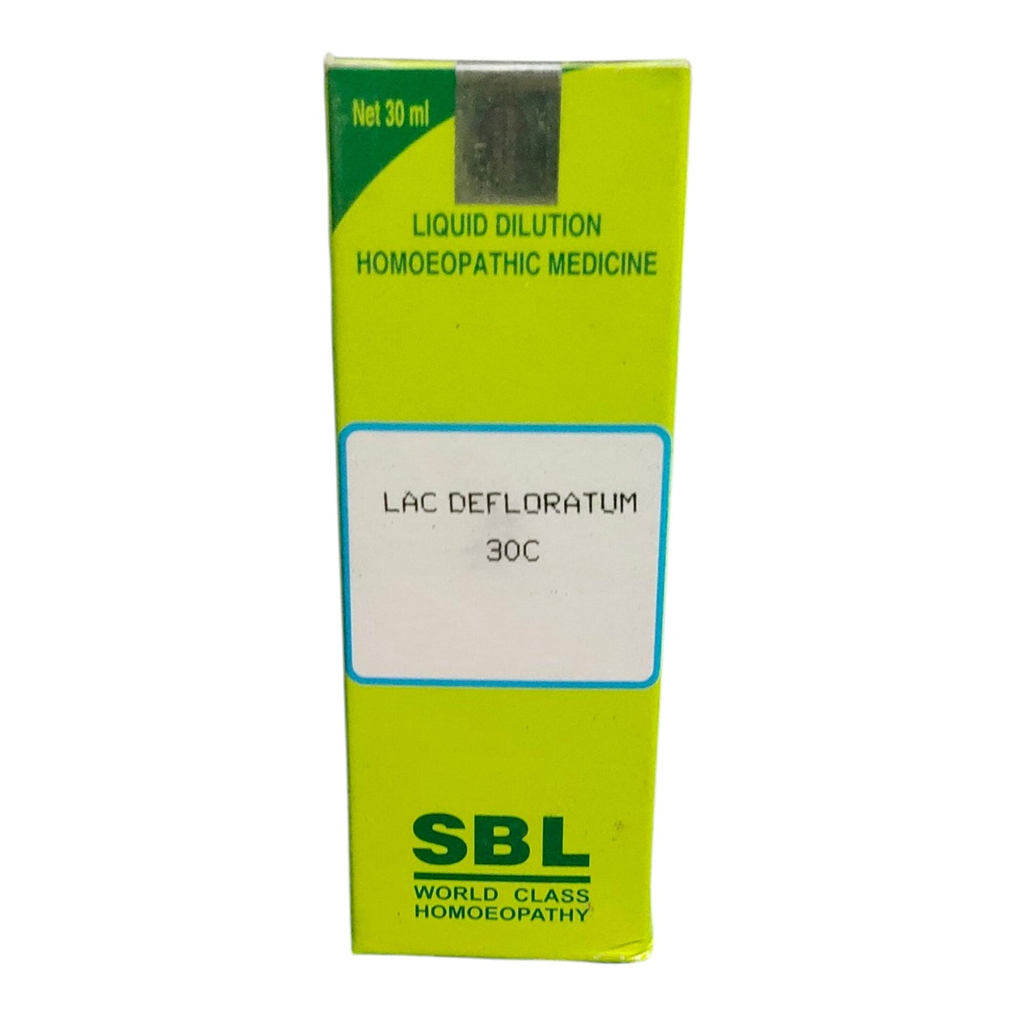 SBL Lac Defloratum 30C 30ml – Homeopathic medicine for migraine, constipation, nausea, and travel sickness