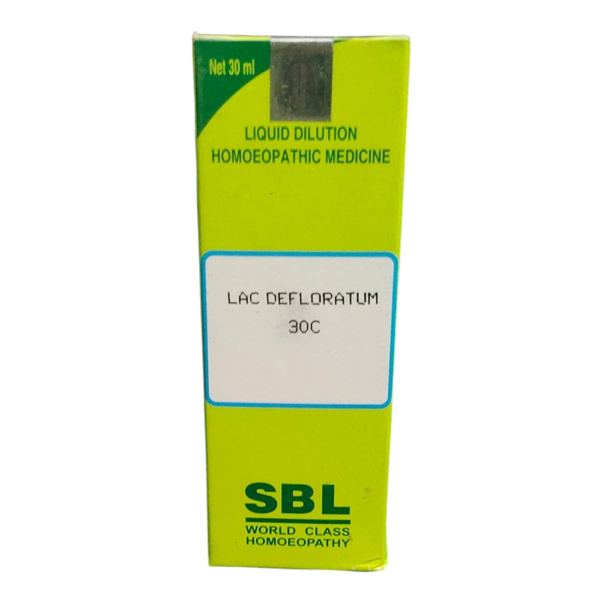 SBL Lac Defloratum 30C 30ml – Homeopathic medicine for migraine, constipation, nausea, and travel sickness