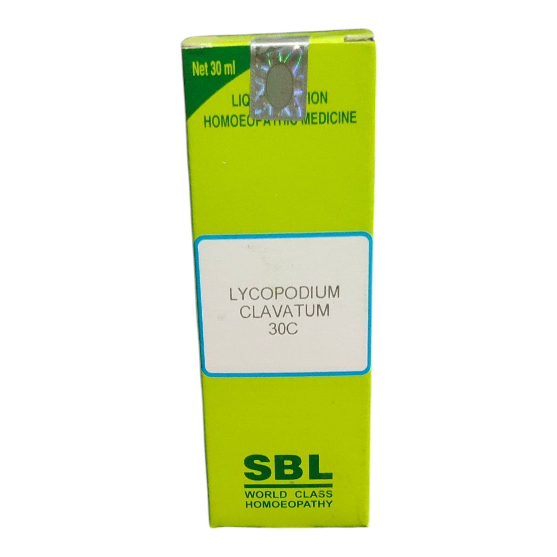 SBL Lycopodium Clavatum 30C 30ml – Homeopathic medicine for gas, bloating, indigestion, constipation, and liver health
