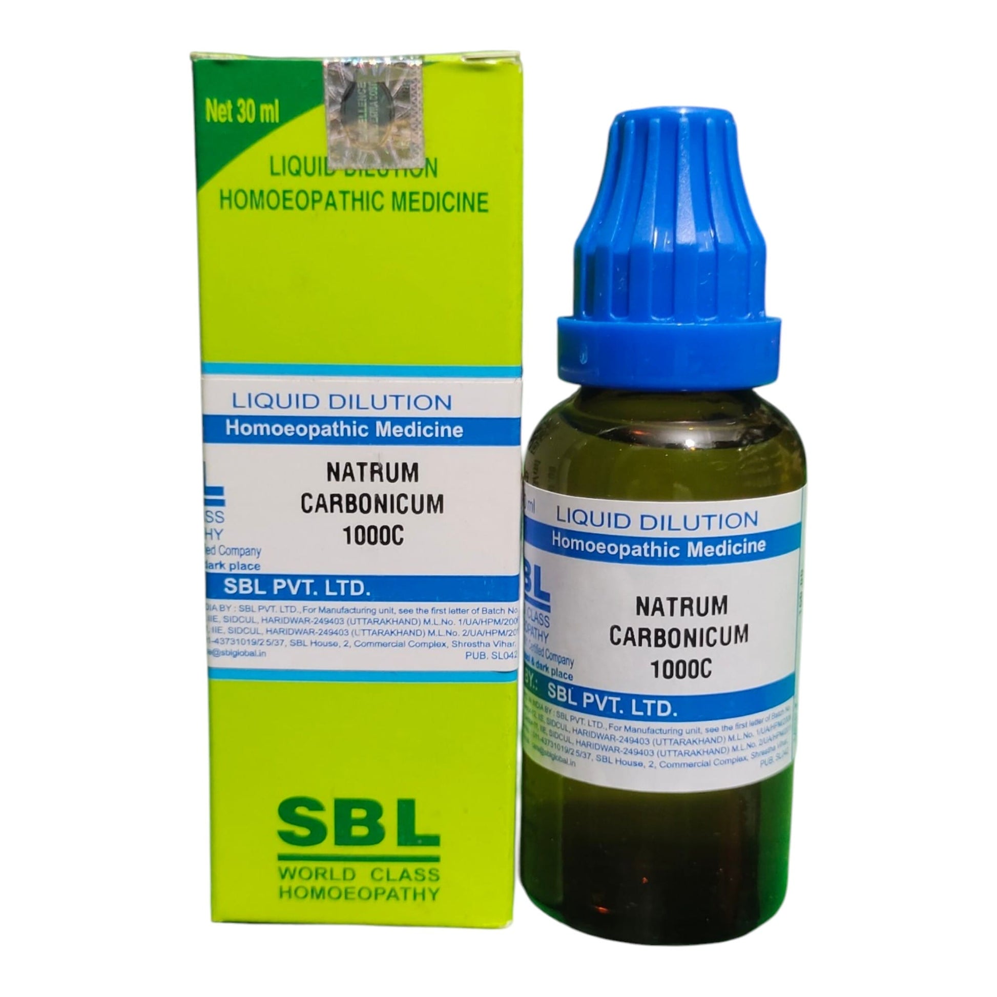 A bottle of SBL PVT. LTD.