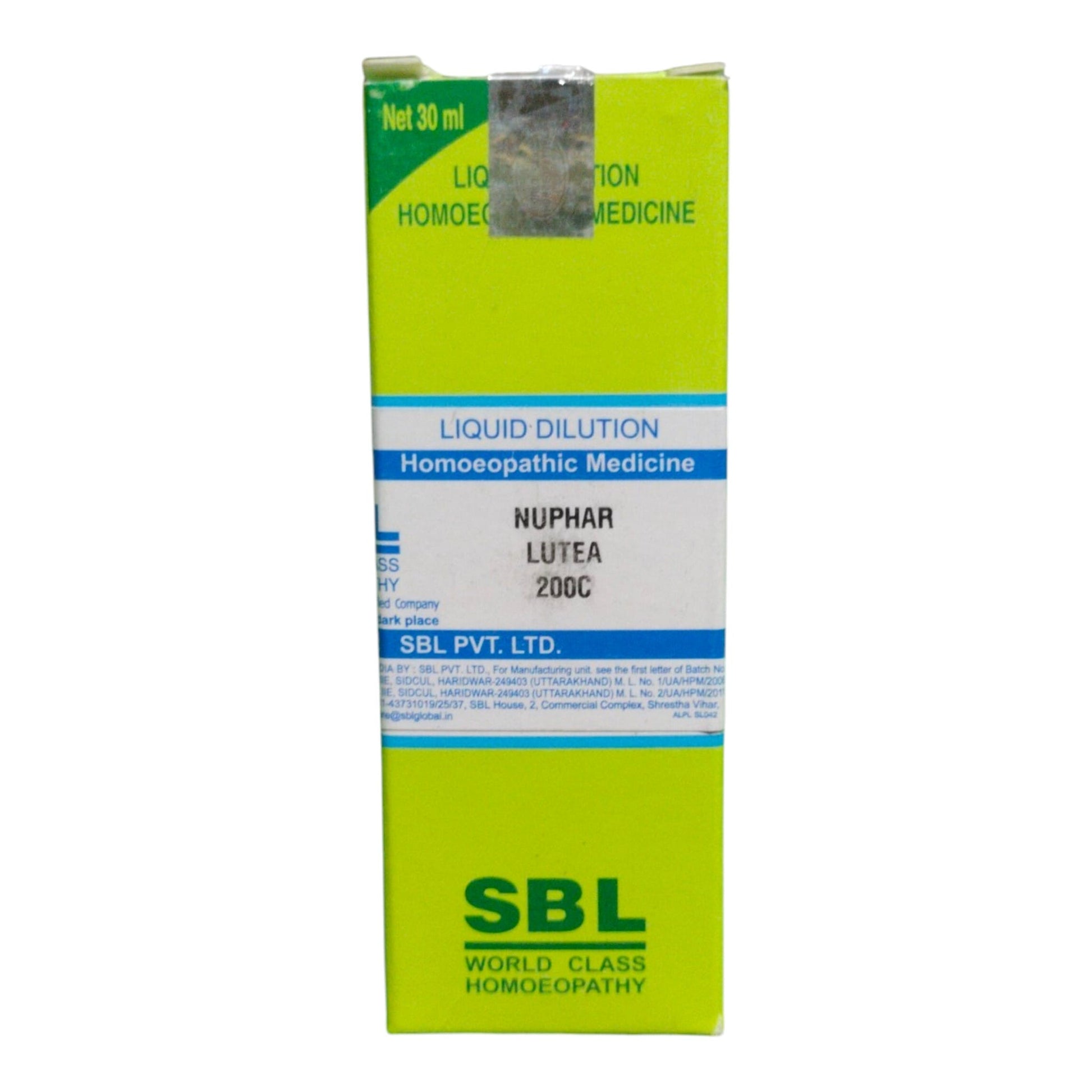 A box of SBL PVT. LTD.