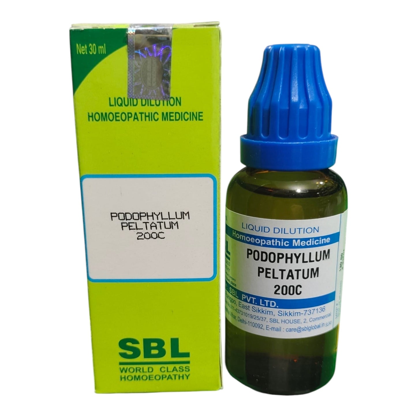 SBL PODOPHYLLUM PELTATUM 200C HOMEOPATHIC MEDICINE 30ML.