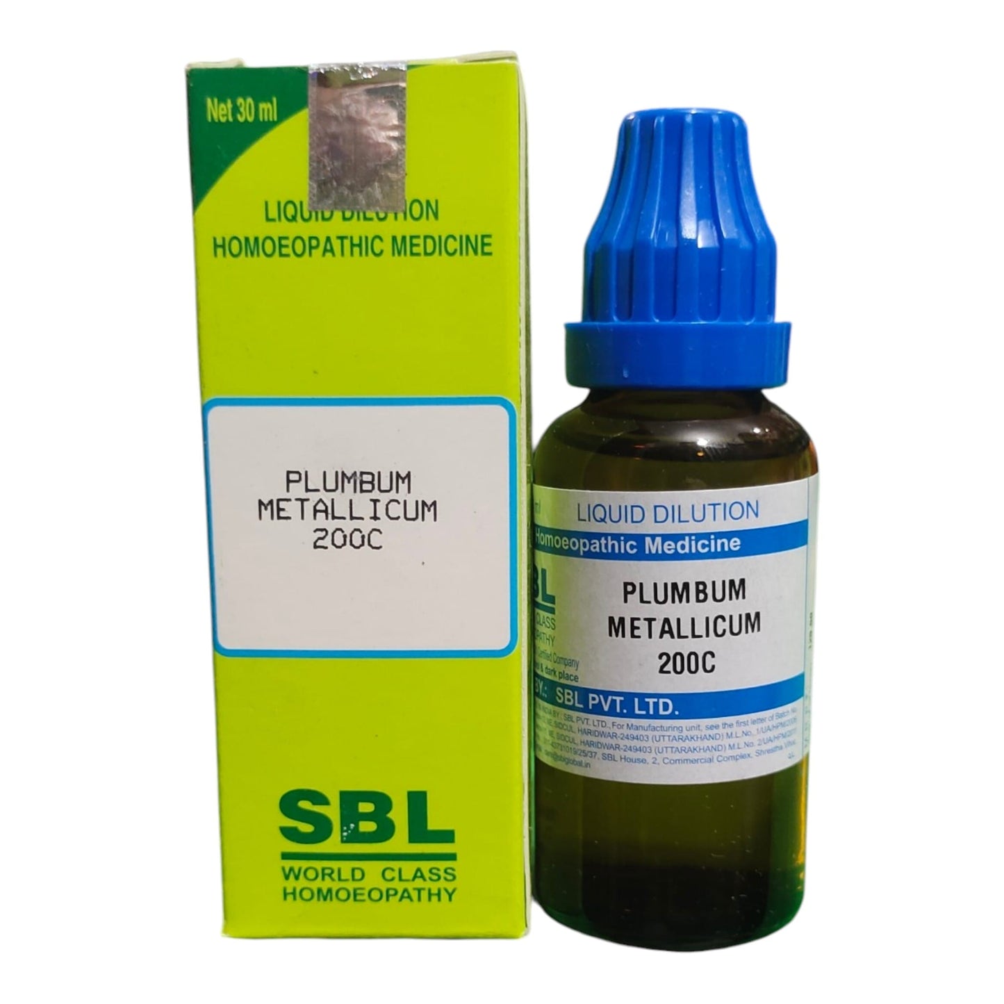 SBL PLUMBUM METALLICUM 200C HOMEOPATHIC MEDICINE 30ML.