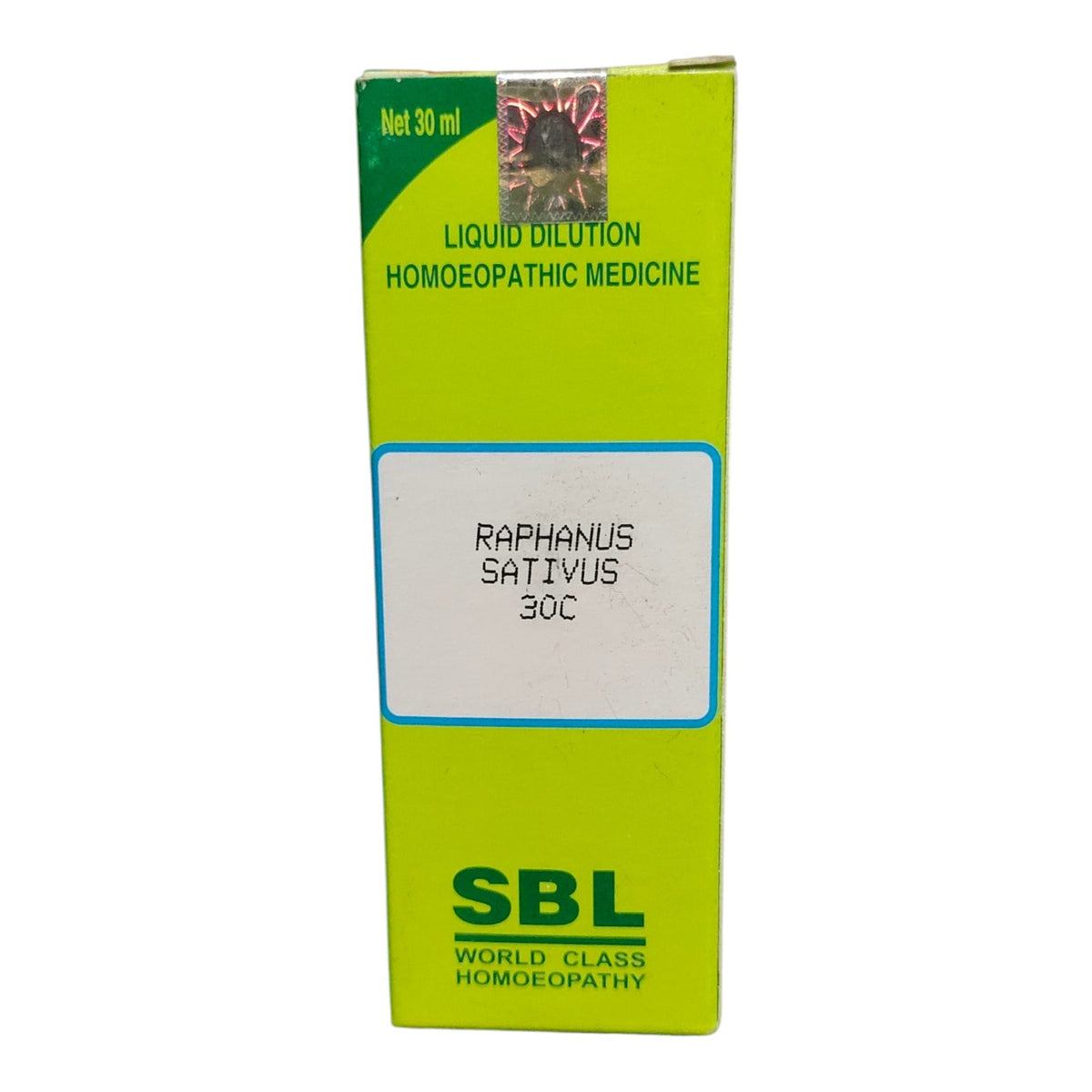 SBL  RAPHANUS SATIVUS 30C HOMEOPATHIC MEDICINE 30ML.