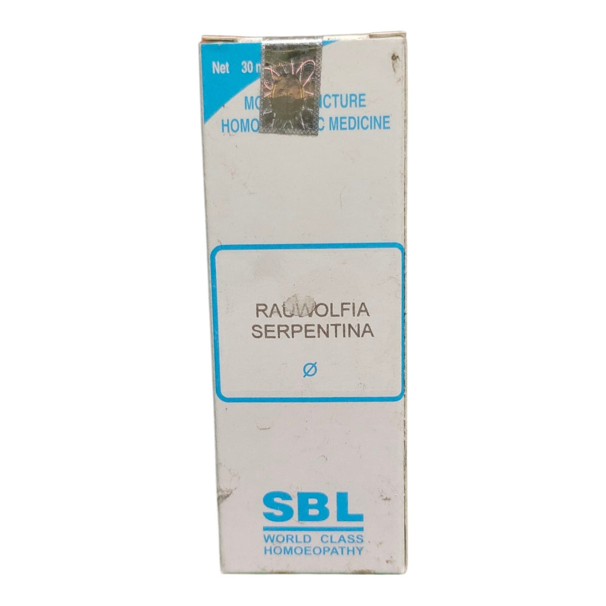 SBL RAUWOLFIA SERPENTINA Q MOTHER TINCTURE 30ML.