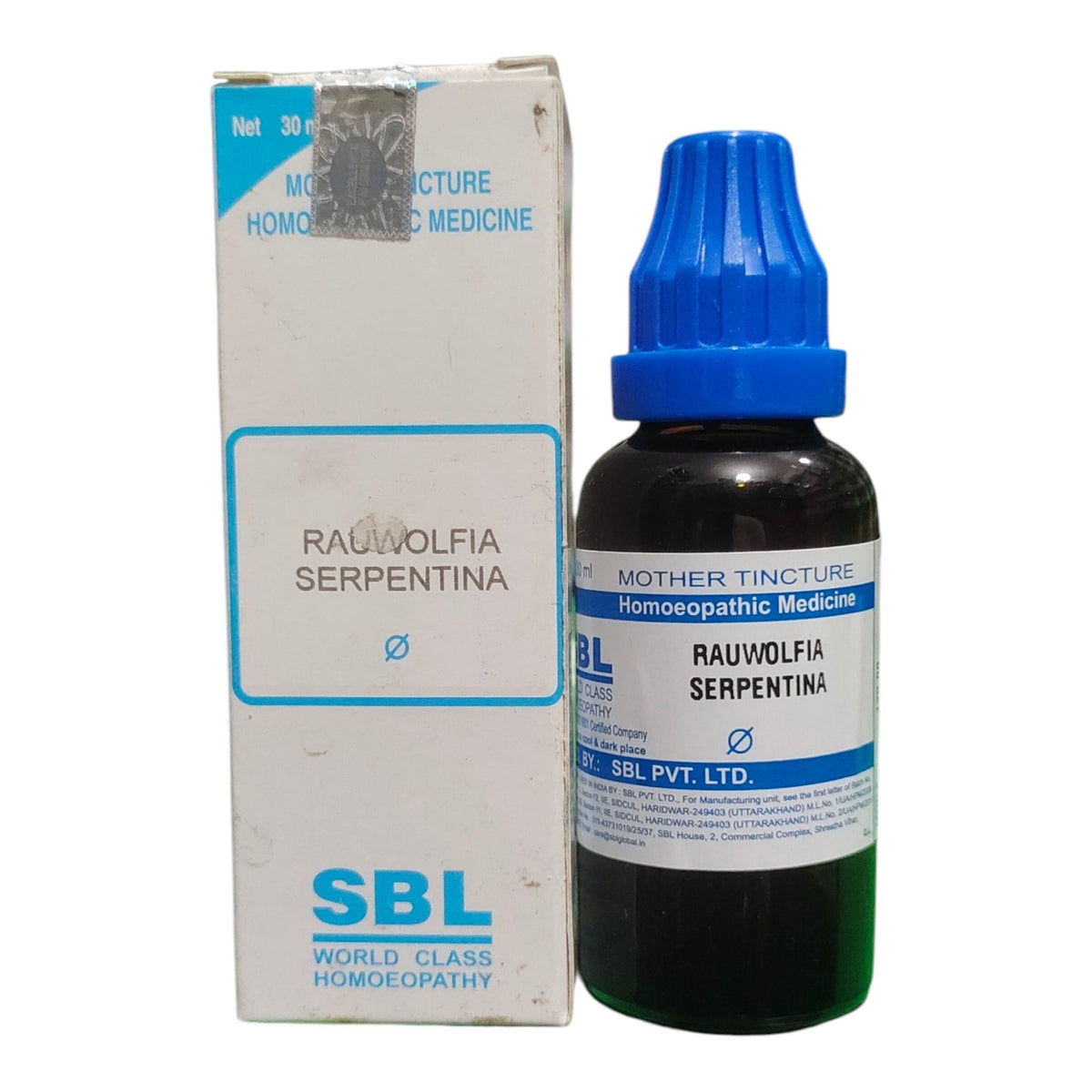 SBL RAUWOLFIA SERPENTINA Q MOTHER TINCTURE 30ML.