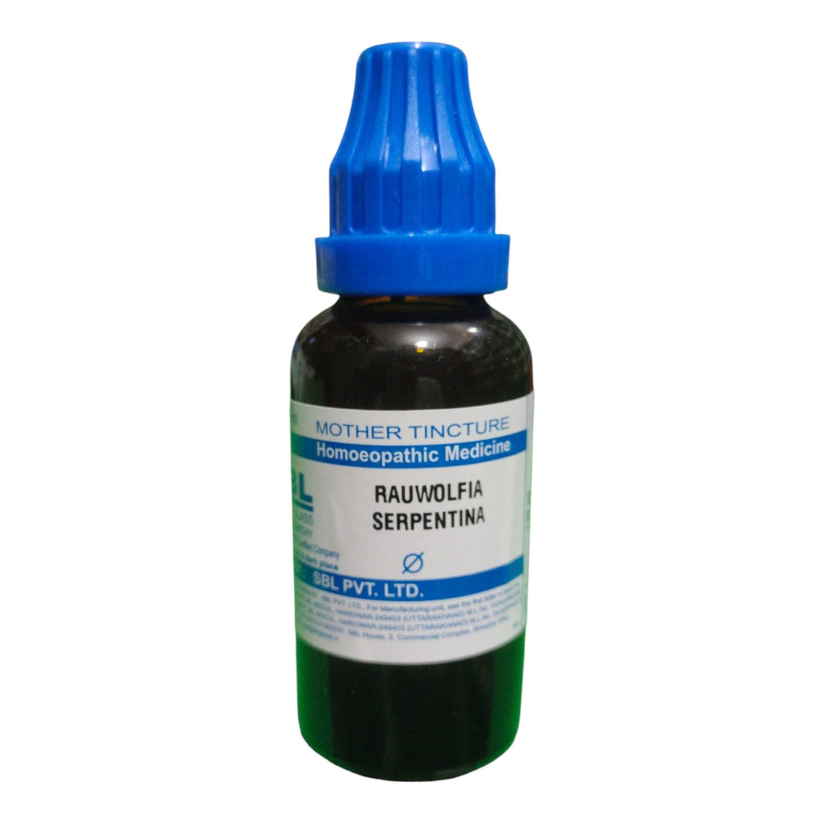 SBL Rauwolfia Serpentina Q Mother Tincture Homeopathic Medicine 30ml Bottle
