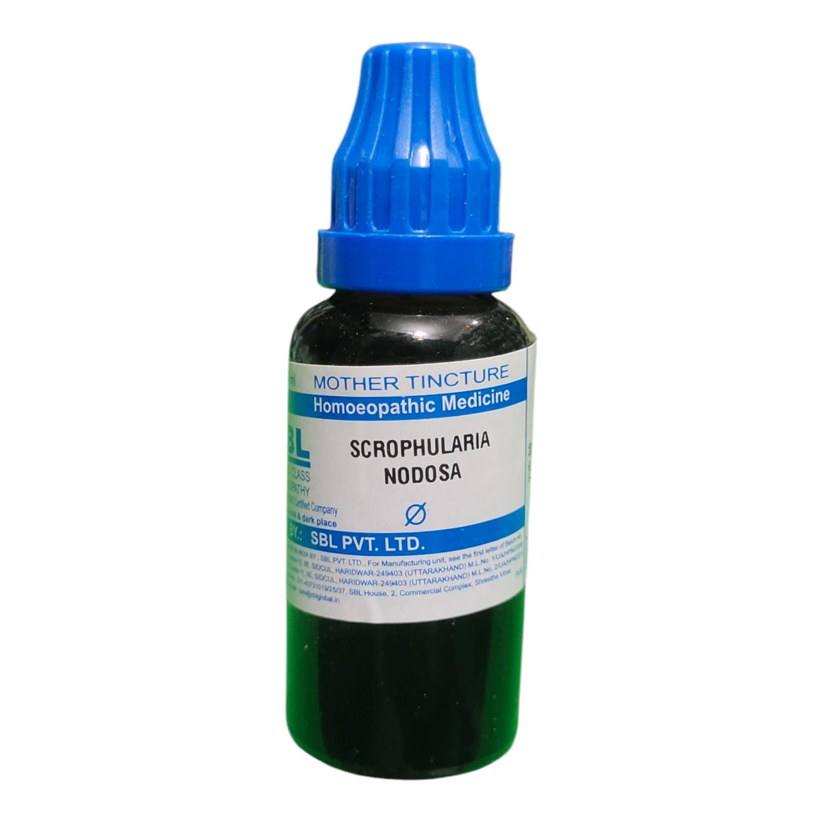 A bottle of SBL PVT. LTD.