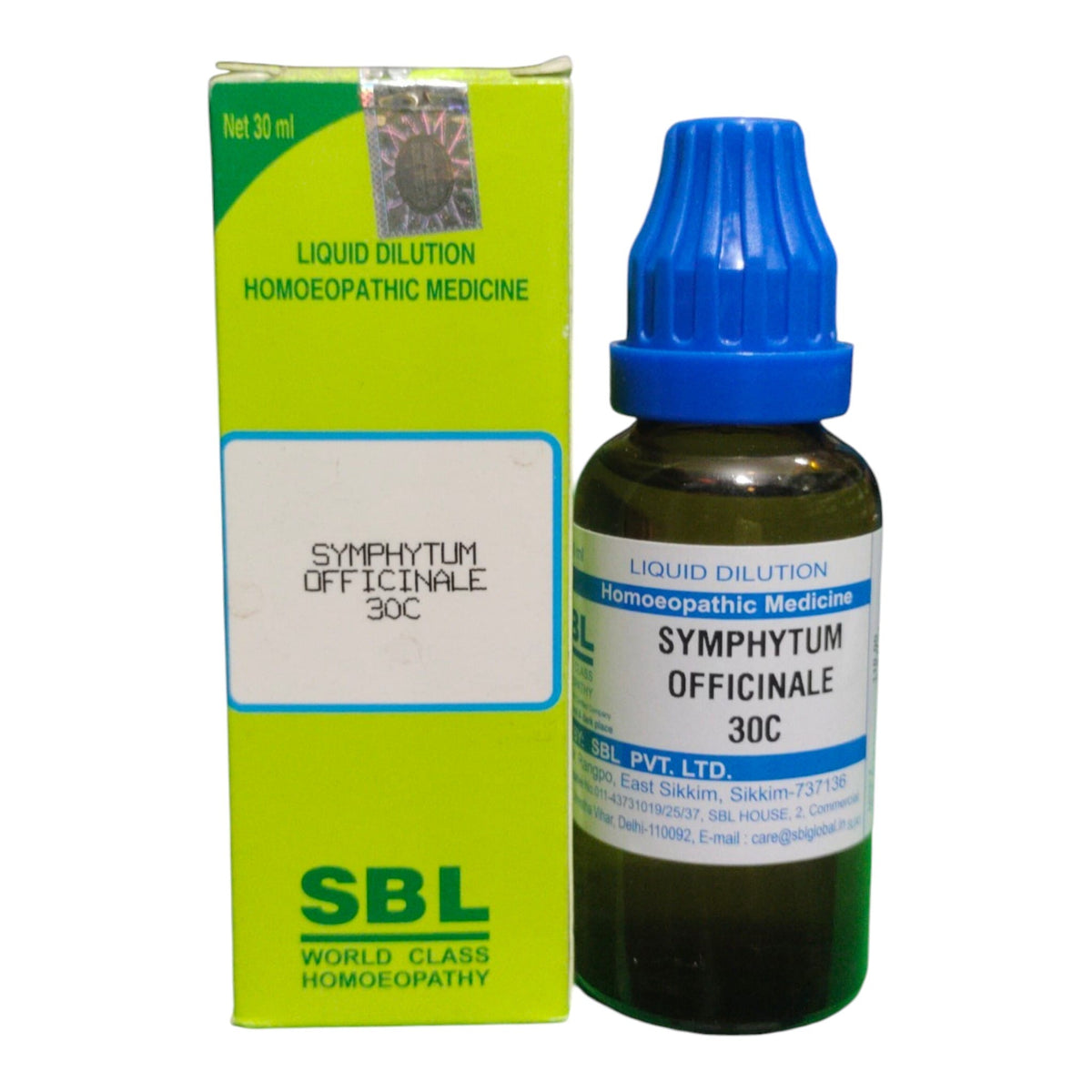 SBL SYMPHYTUM OFFICINALE 30C HOMEOPATHIC MEDICINE 30ML.