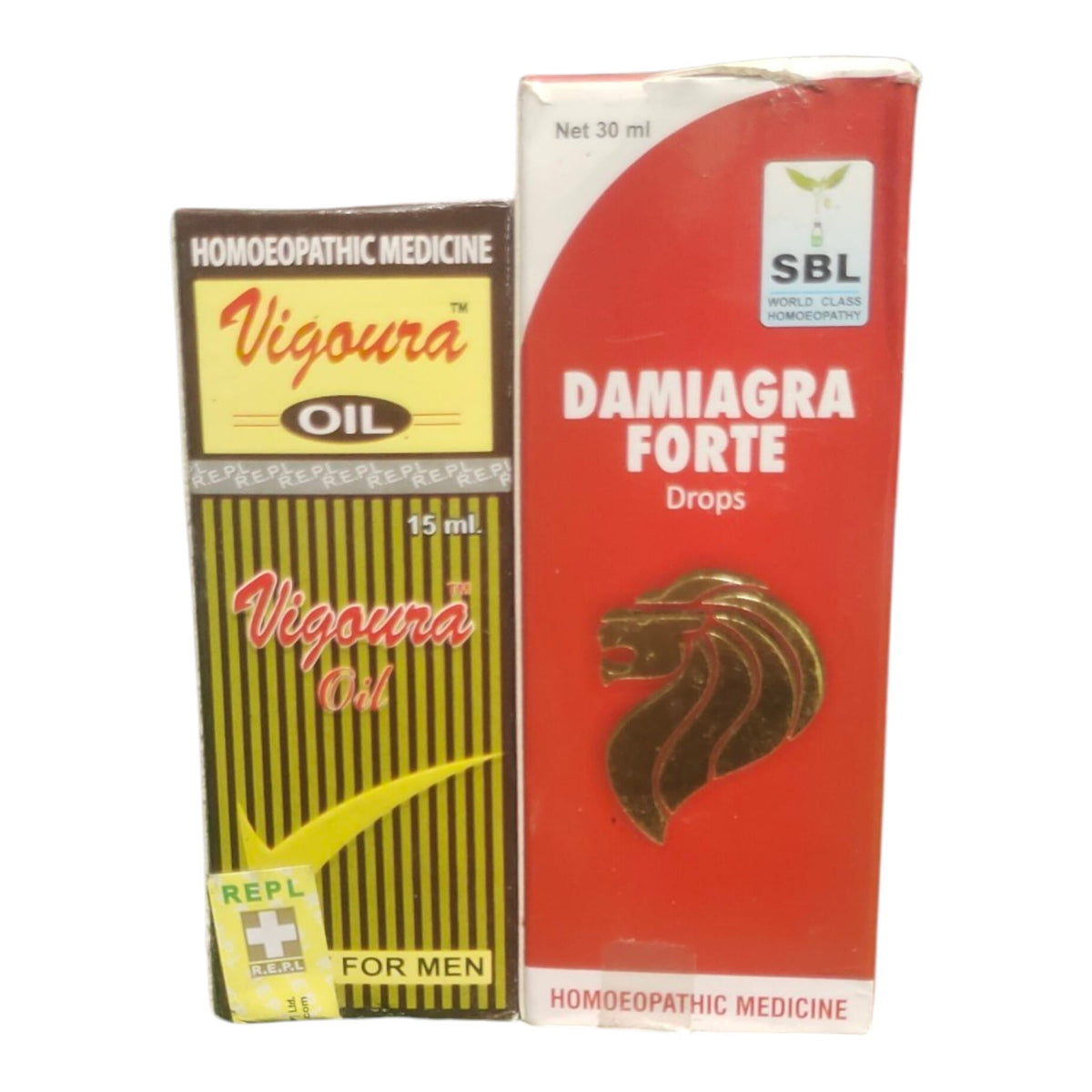 SBL Damiagra Forte Drops 30 ml + Vigoura Oil Combo Pack