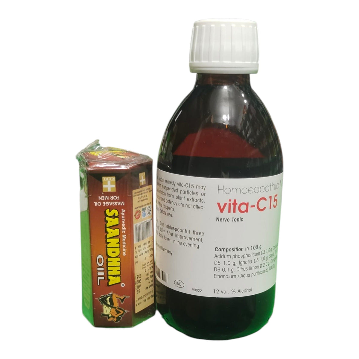 BUY DR. RECKEWEG VITA-C 15 NERVE TONIC WITH FREE SAANDHHA OIL