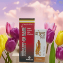 Two boxes of Similia Vitality of Hair product with colorful tulips in the background
