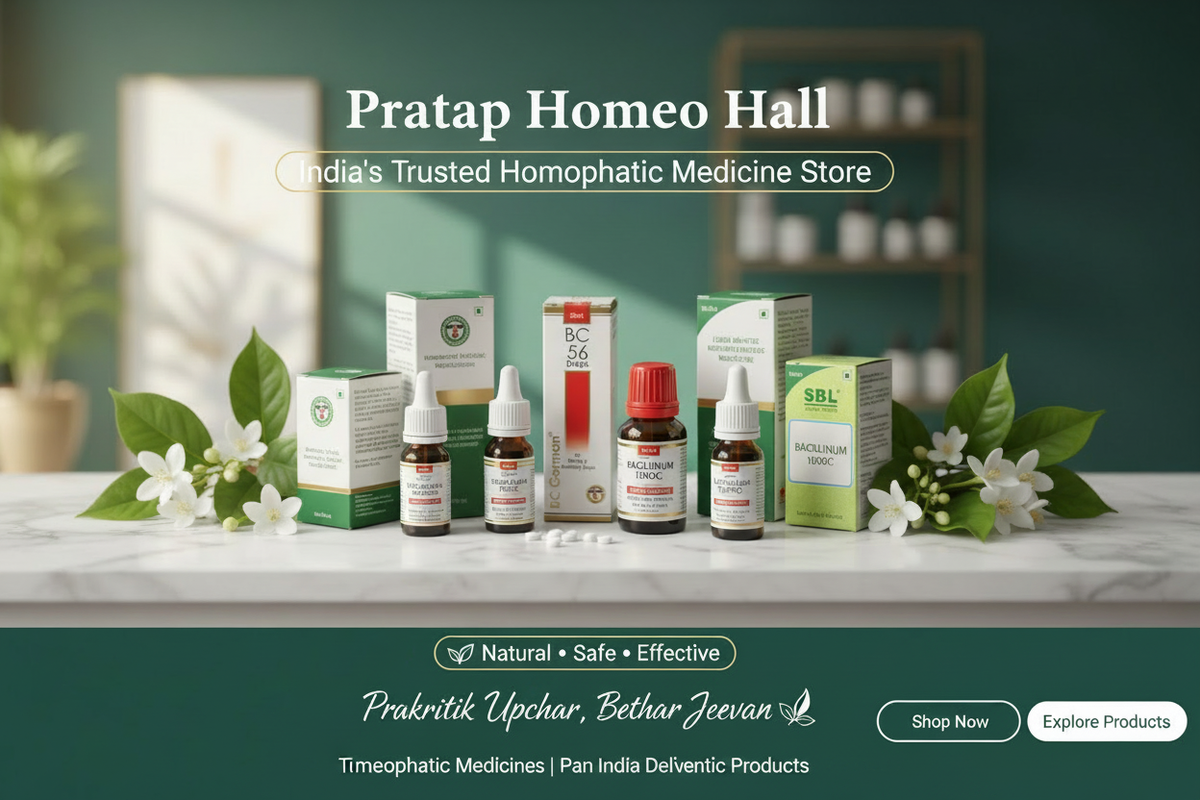 Pratap Homeo Hall Banner - Text Niche