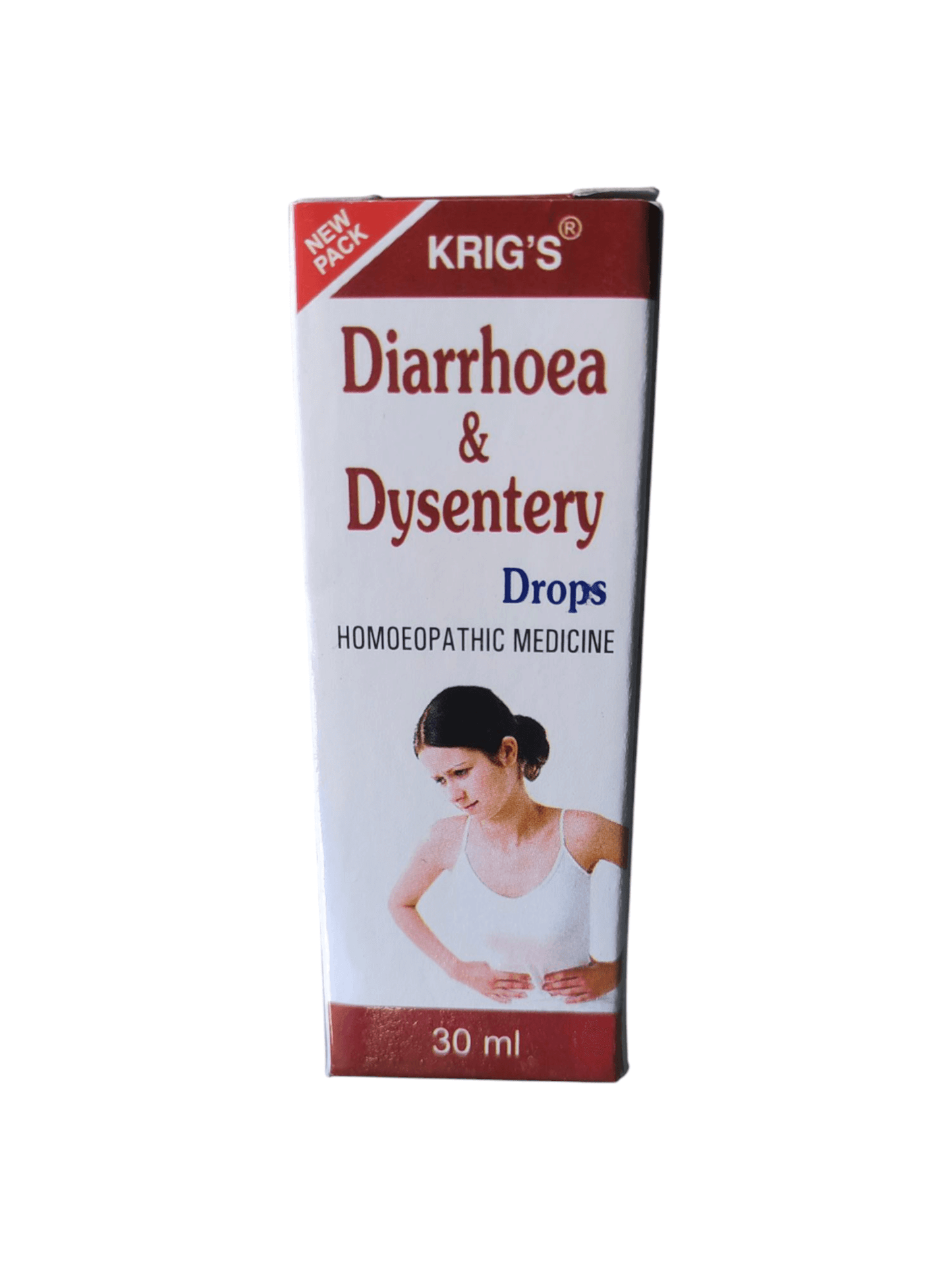 KRIG'S Diarrhoea & Dysentery Drops Homeopathic Medicine 30ml for loose motion, dysentery, stomach infection, and digestive relief.