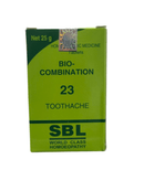 SBL Bio-Combination 23 Toothache Homeopathic Medicine 25g for dental pain relief and gum inflammation.