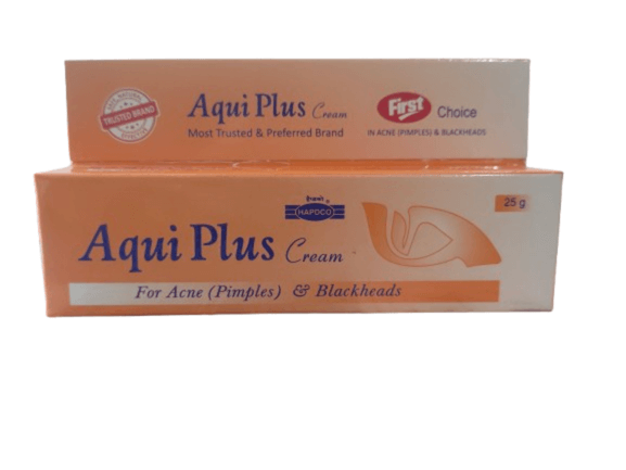 Aqui Plus Cream packaging on a white background