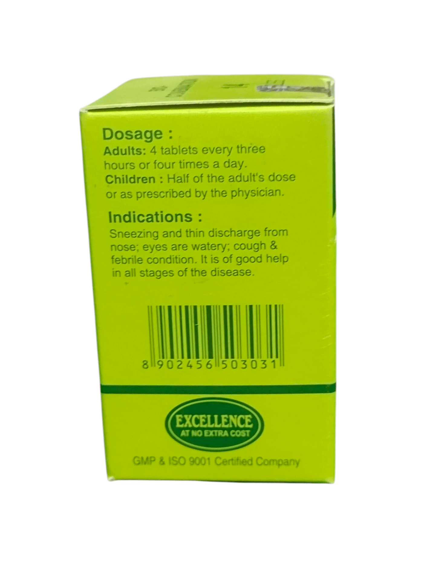 SBL BIOCOMBINATION NO. 14 MEASELS TABLETS HOMEOPATHIC MEDICINE 25G dosage and indications details on packaging.
