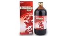 Ferrumsip syrup bottle and packaging on a white background